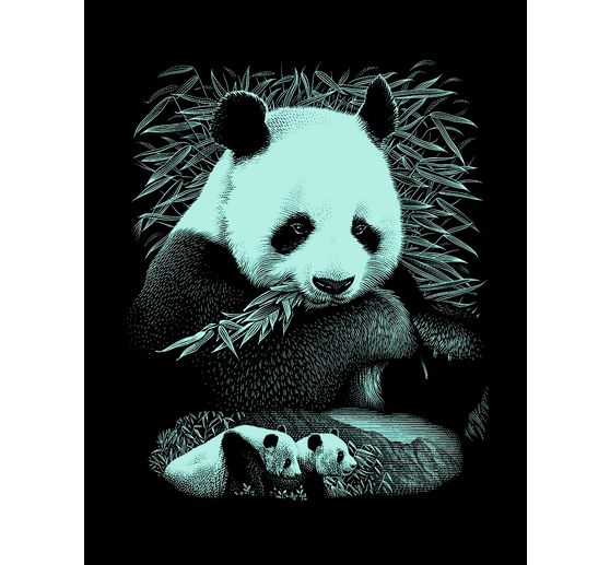 Scratch paintings "Wildlife", Silver