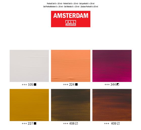 Talens AMSTERDAM Acrylfarben-Set "Portrait"