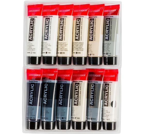 Talens AMSTERDAM Acrylverfset "Grafiet"