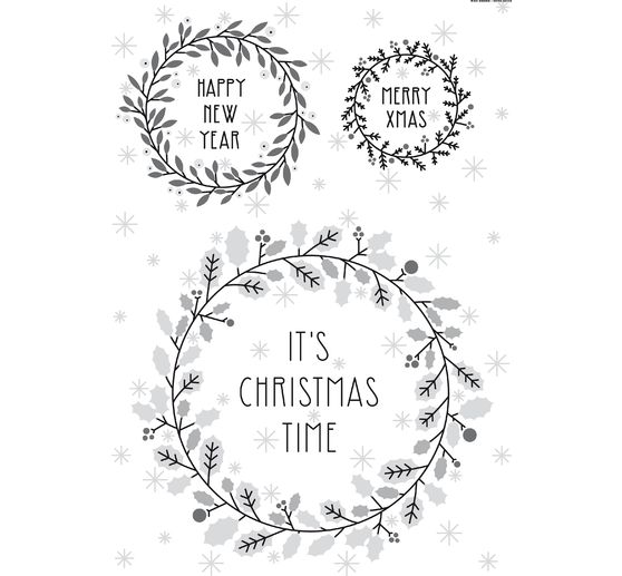 Voorbeeld mapje krijtmarker "Xmas in the air", 3 vellen