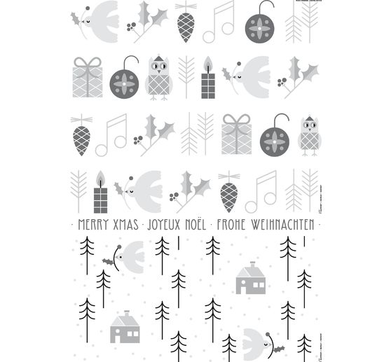 Voorbeeld mapje krijtmarker "Xmas in the air", 3 vellen