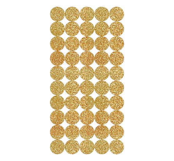 Sticker "Cirkels goud", 200 stuks