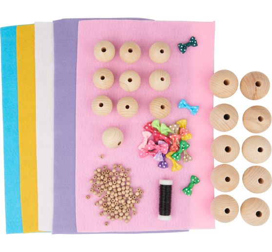 Kit créatif VBS « Lapins en bois », 10 pc.