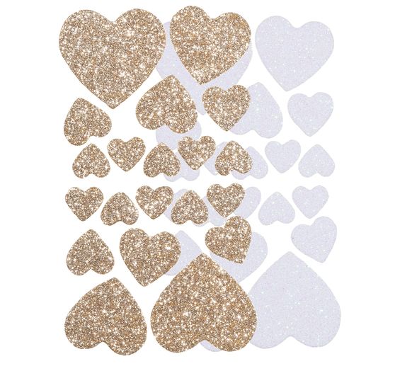 Foam sheets-sticker "Hearts"