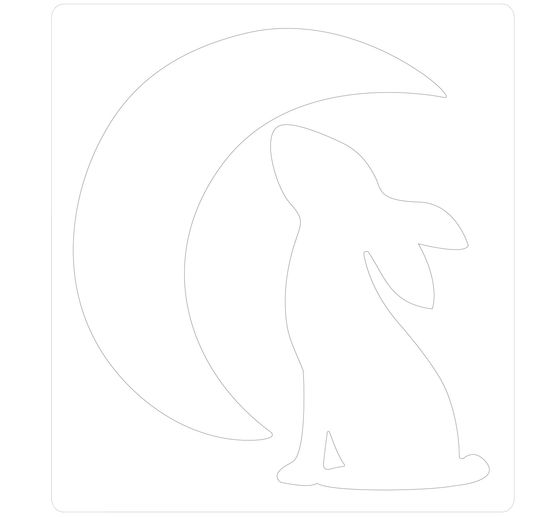 Sizzix Bigz Stanzschablone "Rabbit & Moon"