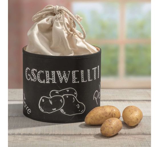Utensiliëndoos met katoenen zak