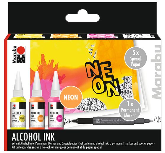 Set Marabu Alcohol Ink « Neon »