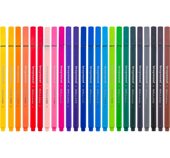 Bruynzeel Fineliners-set 24 colours