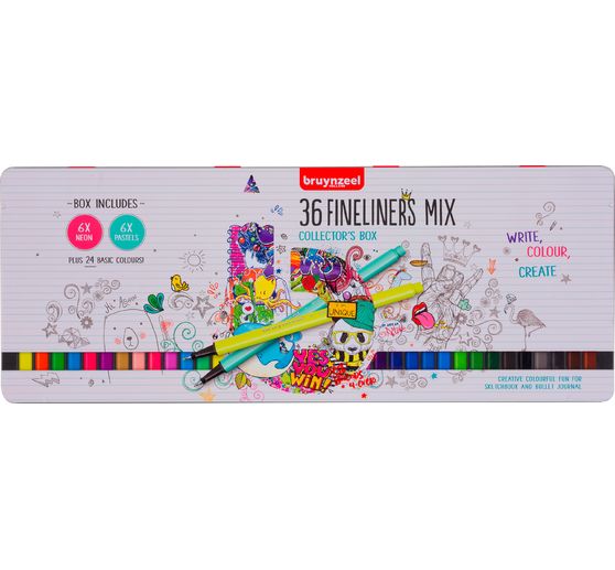 Set de fineliners Bruynzeel, 36 couleurs