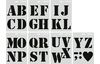 Sjabloon-set "XL Letters"