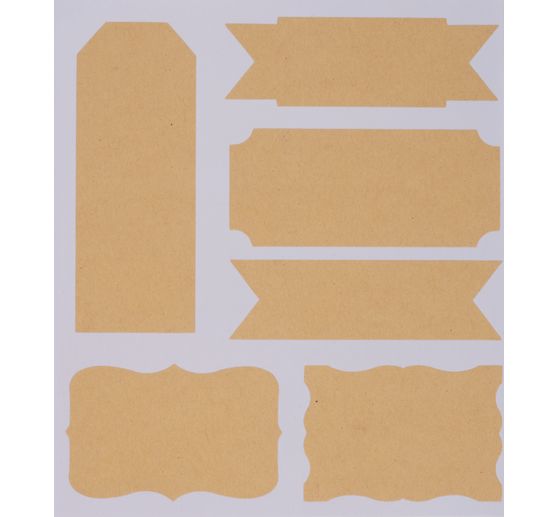 Kraftpapier Sticker "Labels"
