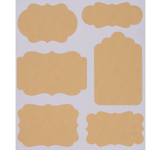 Kraftpapier Sticker "Labels"