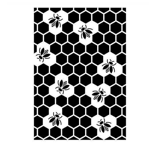 Pochoir « Nid d'abeilles »