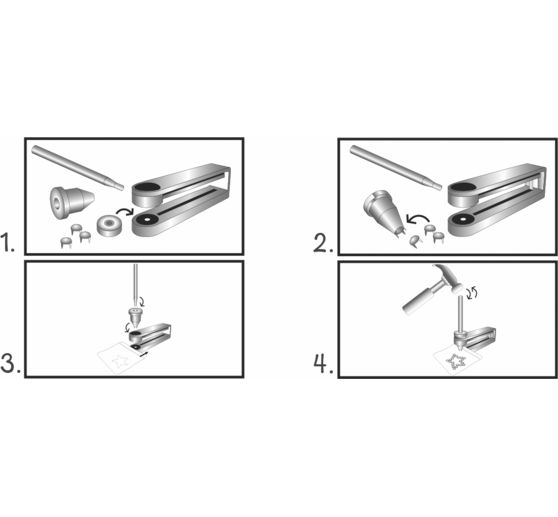 Klinknagels-Applicator, Ø 6,7 mm