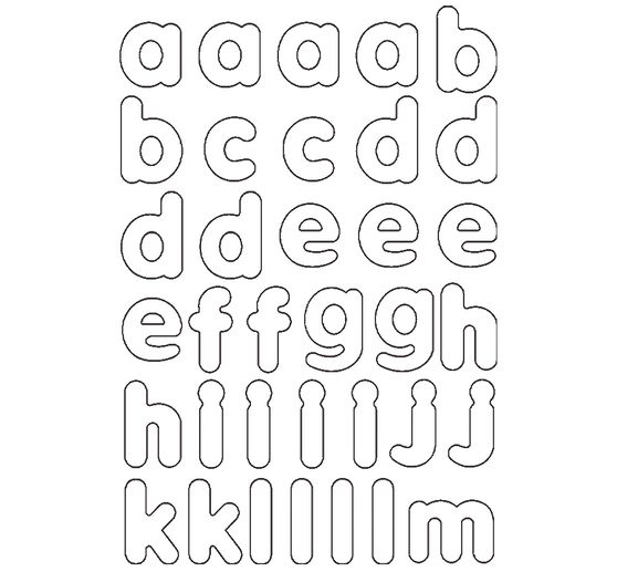 Lettres aimantées vierges