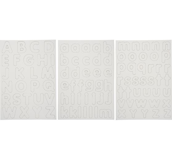 Lettres aimantées vierges