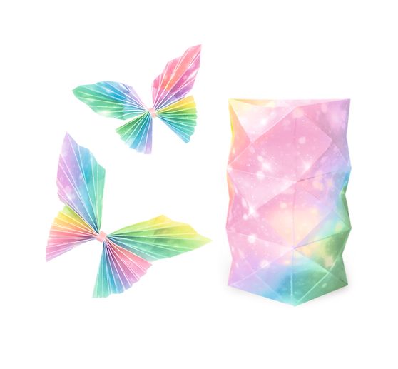 Feuilles de pliage en papier transparent « Poussière de fées »