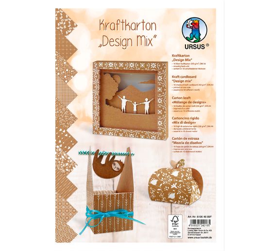 Kraft bord "Design Mix"