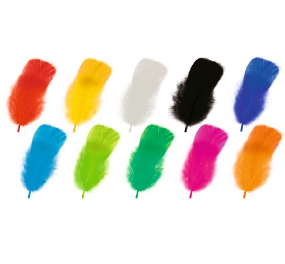 Pluizige Veren Mix "Intense Kleuren
