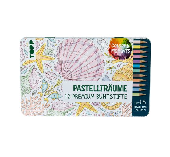 Colorful Moments design doos met krijtjes - Pastel dreams