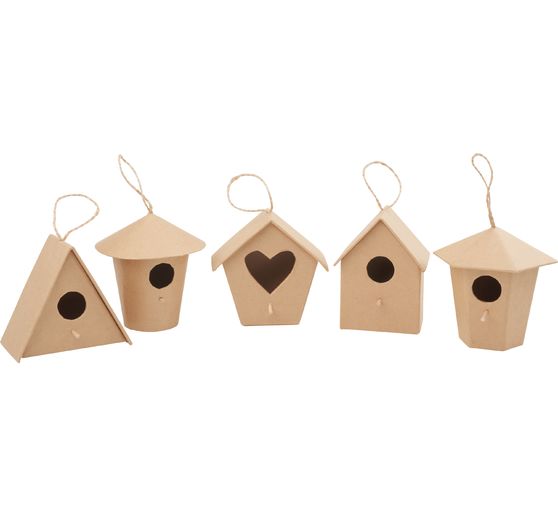 VBS Decorative birdhouses, set of 5