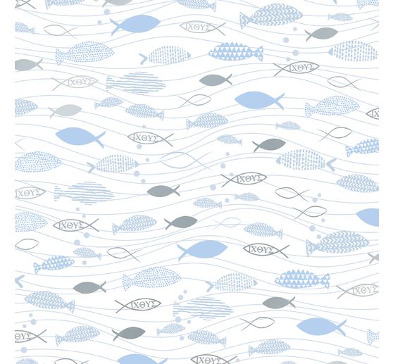 Papier cartonné design « Hotfoil », Banc de poissons