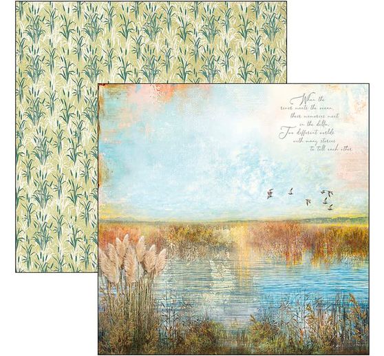 Papier scrapbooking « delta », 12 feuilles, 30,5 x 30,5 cm