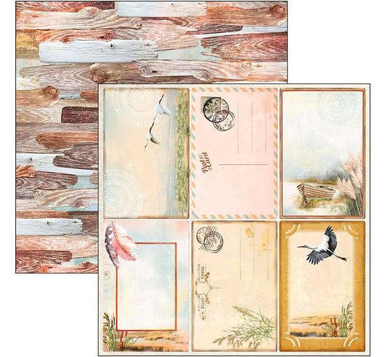 Papier scrapbooking « delta », 12 feuilles, 30,5 x 30,5 cm