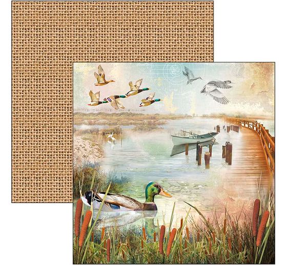 Papier scrapbooking « delta », 12 feuilles, 30,5 x 30,5 cm