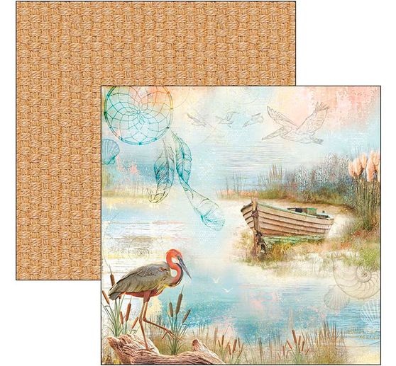 Papier scrapbooking « delta », 12 feuilles, 30,5 x 30,5 cm