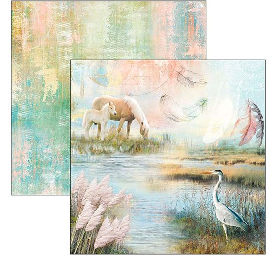 Papier scrapbooking « delta », 12 feuilles, 30,5 x 30,5 cm