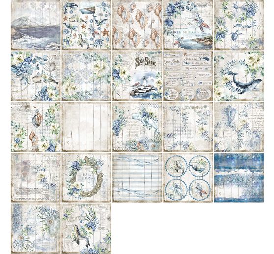 Bloc de papier scrapbooking « Sea Dreams »