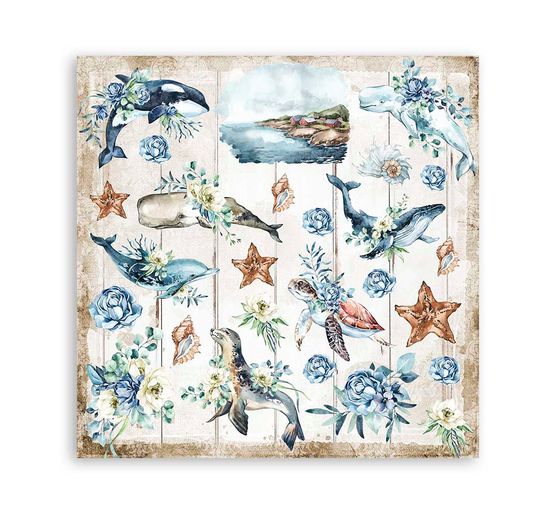 Bloc de papier scrapbooking « Sea Dreams »