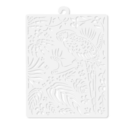 Sjabloon "Amazonia papegaai", 20 x 25 cm