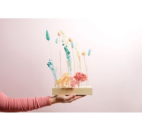 Rico Design houten standaard voor droogbloemen, 21 x 4 x 5 cm