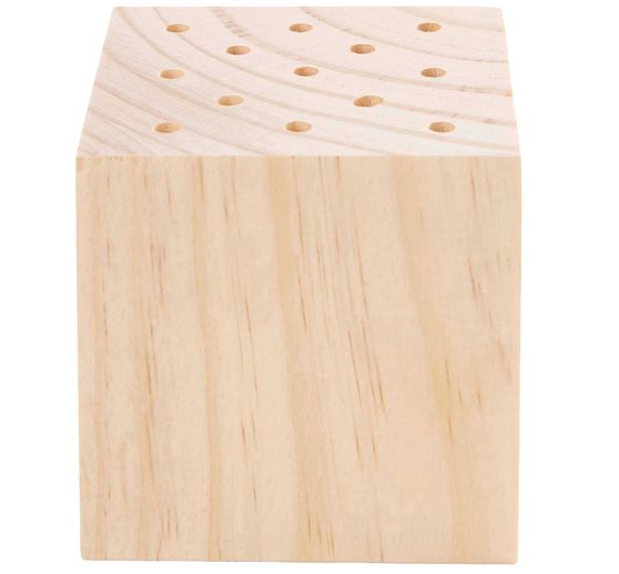 Rico Design houten standaard voor droogbloemen, 8 x 8 x 8 cm