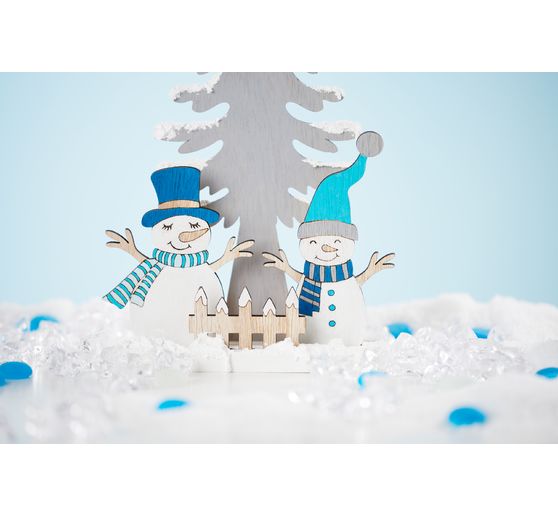 VBS plug motif "Snowmen with fir tree