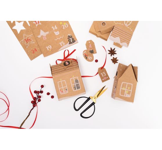 Adventskalender set "Peperkoek huis"