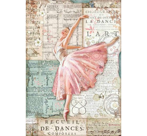 Motief strozijde "Balletdanseres", DIN A4