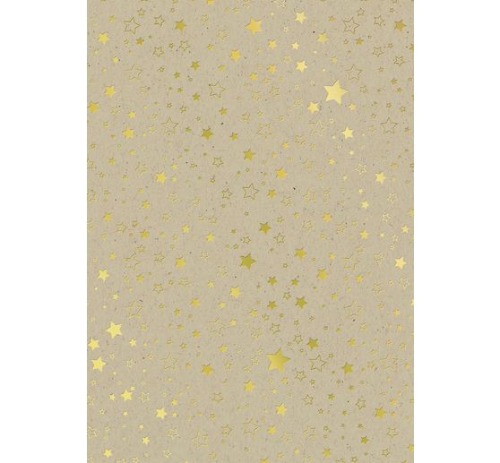 Karton-Block "Sterne" Gold/Silber