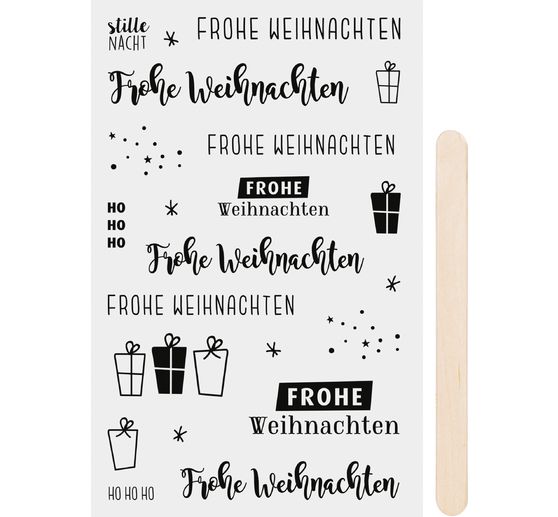 Krasstickers "Frohe Weihnachten"