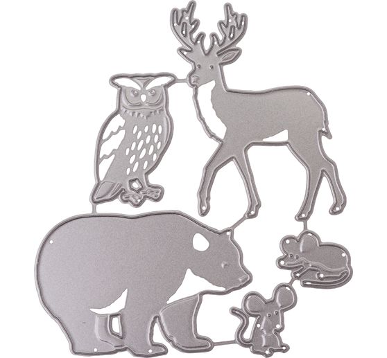 Gabarit d'estampe « Animaux de la forêt »