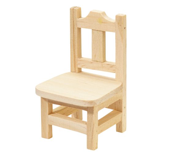 Miniatuur houten stoel