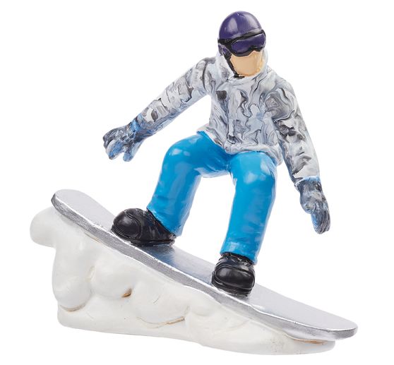 Miniatuur mannelijke snowboarder