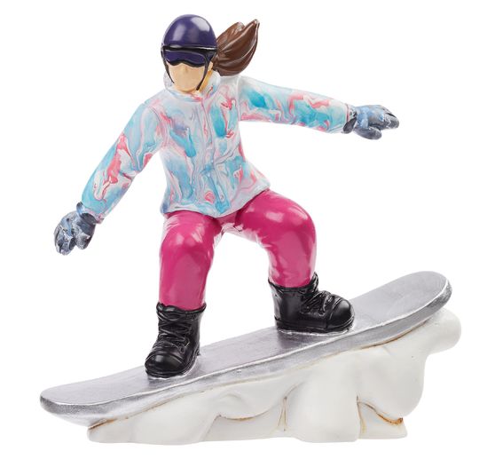 Snowboardeuse miniature, env. 9,5 cm