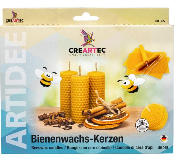 Bijenwas honingraat kaarsenset