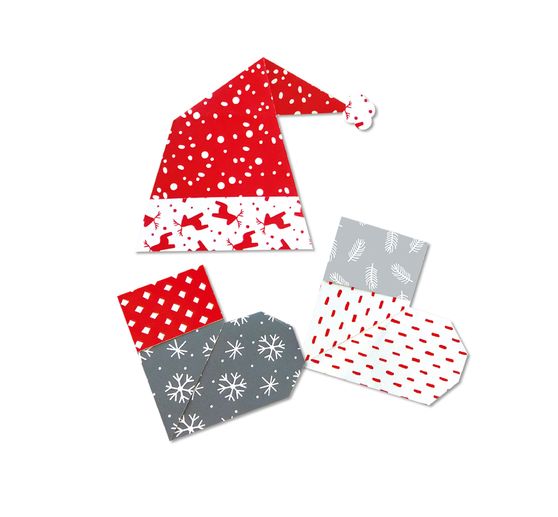 Feuilles de pliage « Nordic Christmas », 15 x 15 cm, 120 feuilles