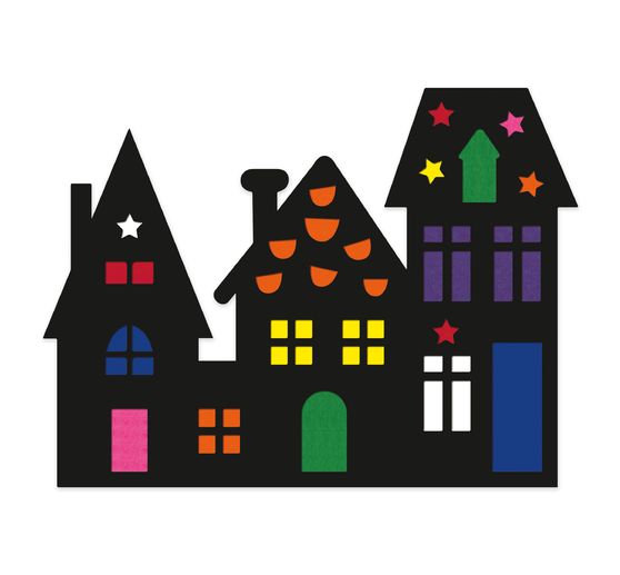 Raamafbeeldingen "Huizen"
