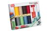 Gütermann Sewing thread set with textile fixing pin