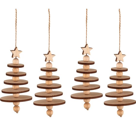 Knutselkit houten boom decoratieve hanger